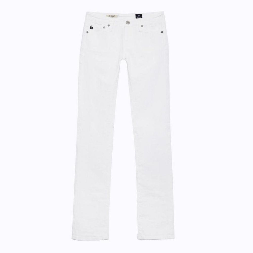 AG The Ballad Slim Boot White Jeans - SIZE 26R - Picture 5 of 7